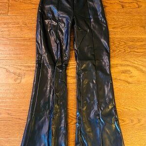 Abercrombie & Fitch Vegan Leather Pants‎ in Black